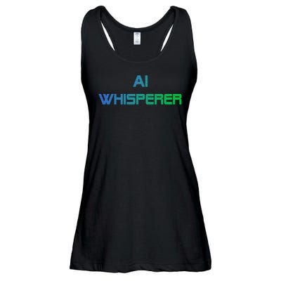 Ai Whisperer Geeky Tech Ai Artificial Intelligence Ladies Essential Flowy Tank