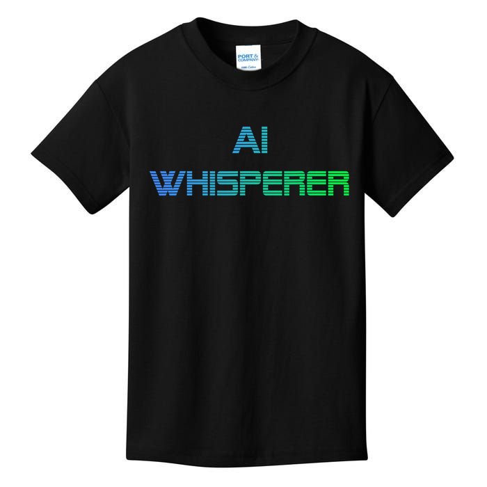 Ai Whisperer Geeky Tech Ai Artificial Intelligence Kids T-Shirt