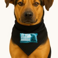 Are We Great Yet Because I Just Feel Embarrassed Sad Statue Of Liberty USA-Made Doggie Bandana