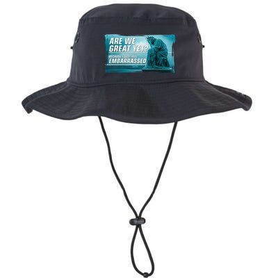 Are We Great Yet Because I Just Feel Embarrassed Sad Statue Of Liberty Bucket Hat