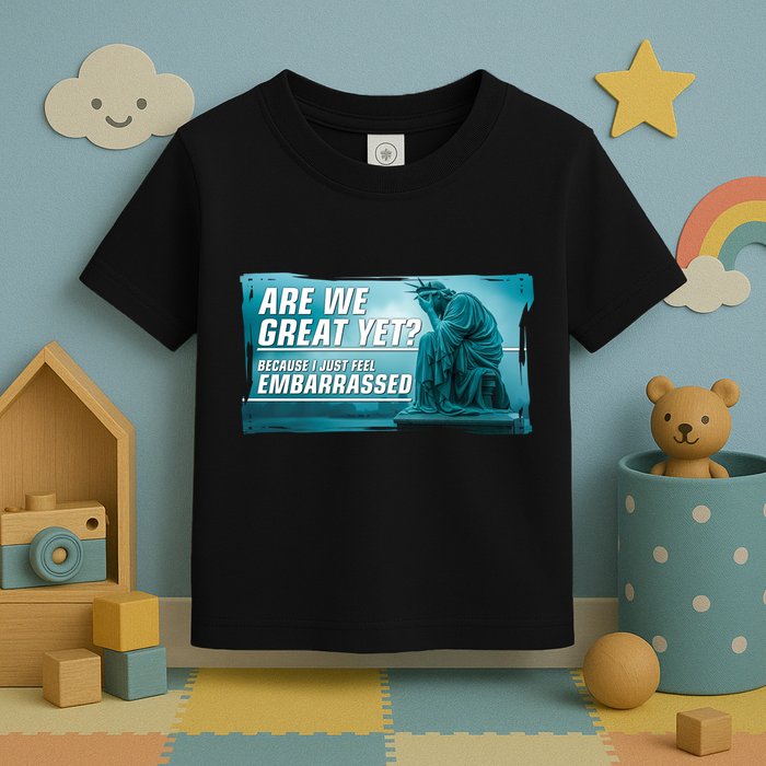 Are We Great Yet Because I Just Feel Embarrassed Sad Statue Of Liberty Toddler T-Shirt