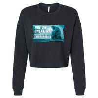 Are We Great Yet Because I Just Feel Embarrassed Sad Statue Of Liberty Cropped Pullover Crew