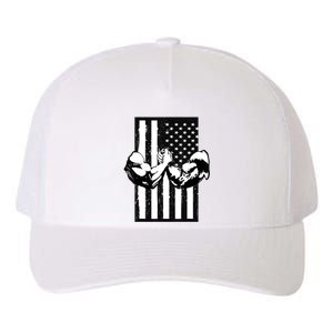 Arm Wrestling Gift USA Flag Armwrestling Sports Power Gift Idea Gift Yupoong Adult 5-Panel Trucker Hat