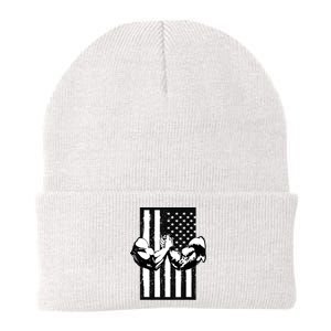 Arm Wrestling Gift USA Flag Armwrestling Sports Power Gift Idea Gift Knit Cap Winter Beanie