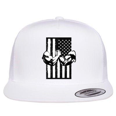 Arm Wrestling Gift USA Flag Armwrestling Sports Power Gift Idea Gift Flatbill Hat