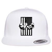 Arm Wrestling Gift USA Flag Armwrestling Sports Power Gift Idea Gift Flat Bill Trucker Hat