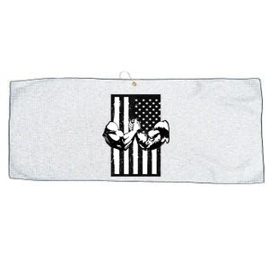 Arm Wrestling Gift USA Flag Armwrestling Sports Power Gift Idea Gift Large Microfiber Waffle Golf Towel