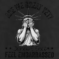 Are We Great Yet Cause I Just Feel Embarrassed Fun Democrat Adult Drive Performance Visor