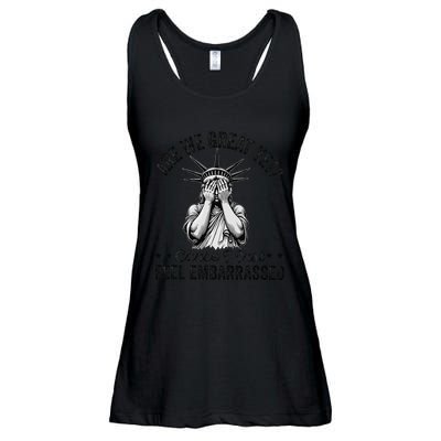Are We Great Yet Cause I Just Feel Embarrassed Fun Democrat Ladies Essential Flowy Tank