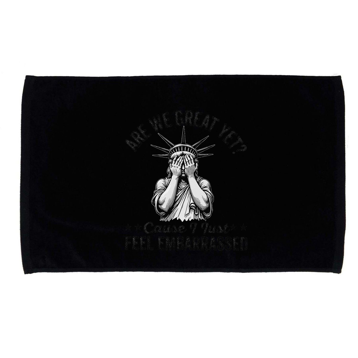 Are We Great Yet Cause I Just Feel Embarrassed Fun Democrat Microfiber Hand Towel