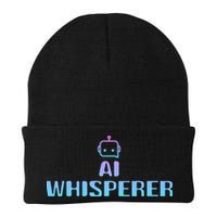 Ai Whisperer Geeky Tech Ai Artificial Intelligence Knit Cap Winter Beanie