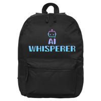 Ai Whisperer Geeky Tech Ai Artificial Intelligence 16 in Basic Backpack