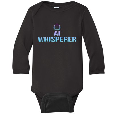 Ai Whisperer Geeky Tech Ai Artificial Intelligence Baby Long Sleeve Bodysuit