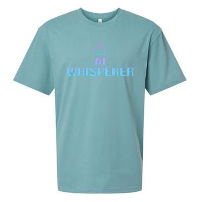 Ai Whisperer Geeky Tech Ai Artificial Intelligence Sueded Cloud Jersey T-Shirt