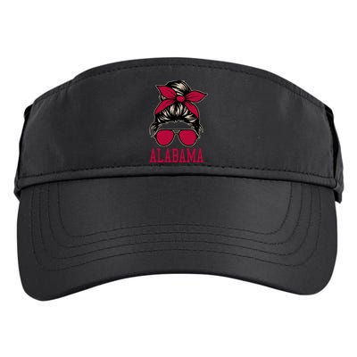 Alabama Wo Girl Mom Messy Bun Hair. Adult Drive Performance Visor