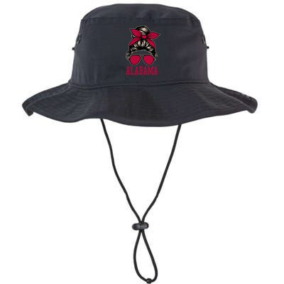 Alabama Wo Girl Mom Messy Bun Hair. Legacy Cool Fit Booney Bucket Hat