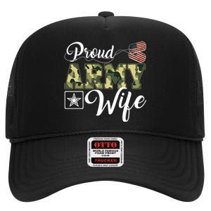 Army Wife Gift High Crown Mesh Back Trucker Hat