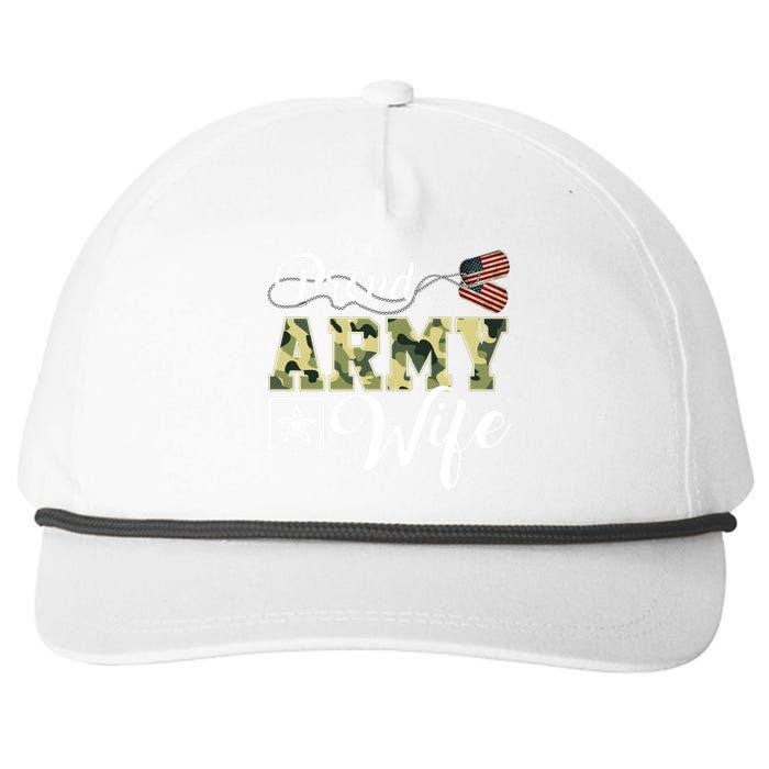 Army Wife Gift Snapback Five-Panel Rope Hat