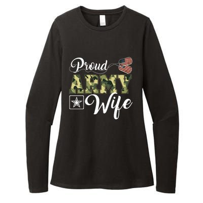 Army Wife Gift Womens CVC Long Sleeve Shirt