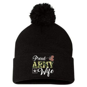 Army Wife Gift Pom Pom 12in Knit Beanie