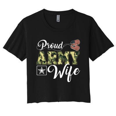 Army Wife Gift Women's Crop Top Tee