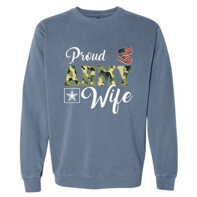 Army Wife Gift Garment-Dyed Sweatshirt