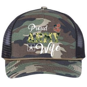 Army Wife Gift Retro Rope Trucker Hat Cap