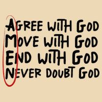 Agree With God Move With God End With God Never Doubt God Zip Tote Bag