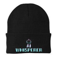 Ai Whisperer Geeky Tech Ai Artificial Intelligence Knit Cap Winter Beanie