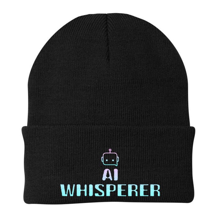 Ai Whisperer Geeky Tech Ai Artificial Intelligence Knit Cap Winter Beanie