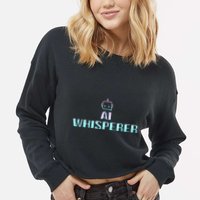 Ai Whisperer Geeky Tech Ai Artificial Intelligence Cropped Pullover Crew