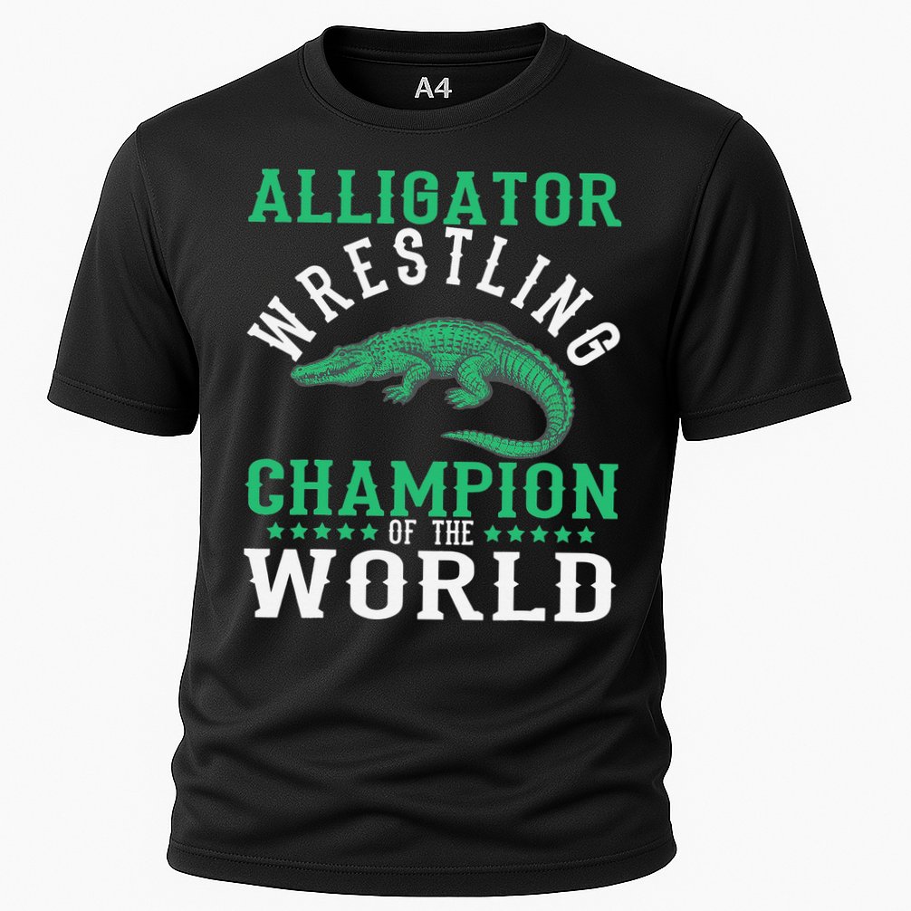 Alligator Wrestling Gator Wrestling Alligator Wrestler   Cooling Performance Crew T-Shirt