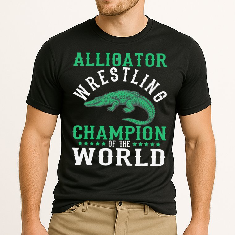 Alligator Wrestling Gator Wrestling Alligator Wrestler   Cooling Performance Crew T-Shirt