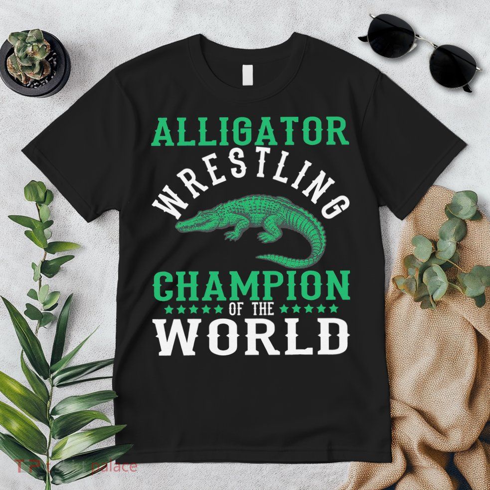 Alligator Wrestling Gator Wrestling Alligator Wrestler   Premium T-Shirt