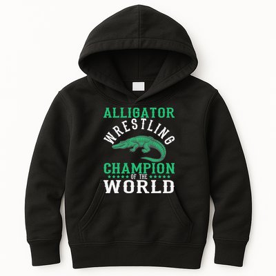Alligator Wrestling Gator Wrestling Alligator Wrestler   Kids Hoodie