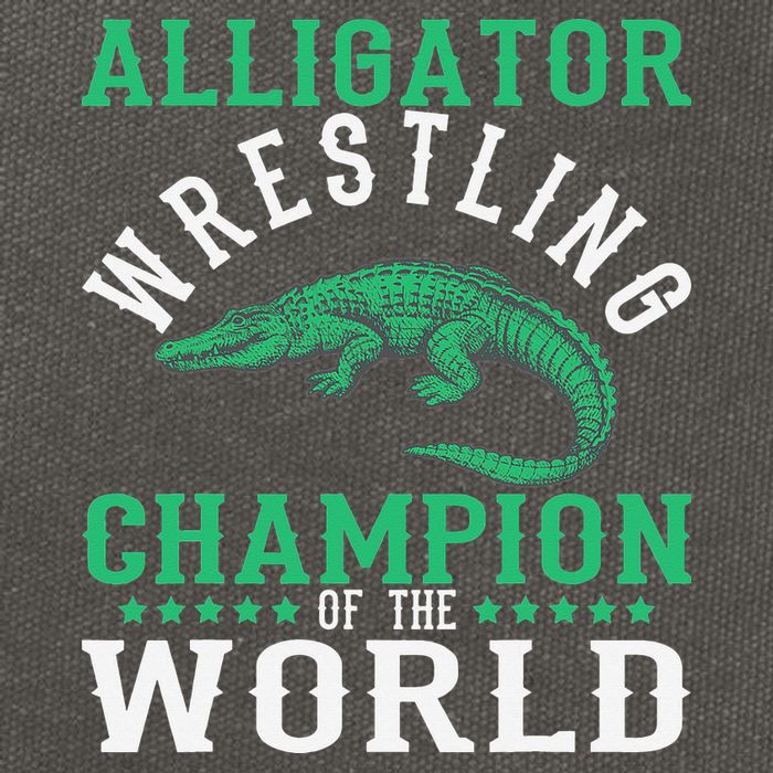 Alligator Wrestling Gator Wrestling Alligator Wrestler   Cotton Canvas Backpack