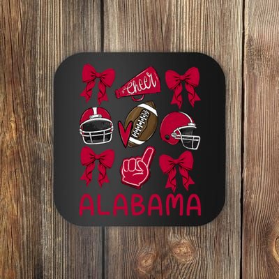 Alabama Women Girl Sister Niece Coquette Bow Coaster