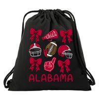 Alabama Women Girl Sister Niece Coquette Bow Drawstring Bag