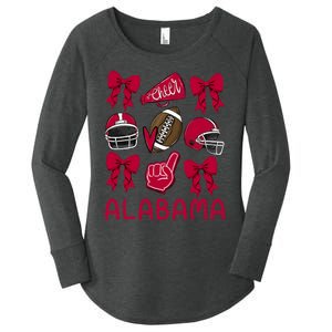 Alabama Women Girl Sister Niece Coquette Bow Women's Perfect Tri Tunic Long Sleeve Shirt