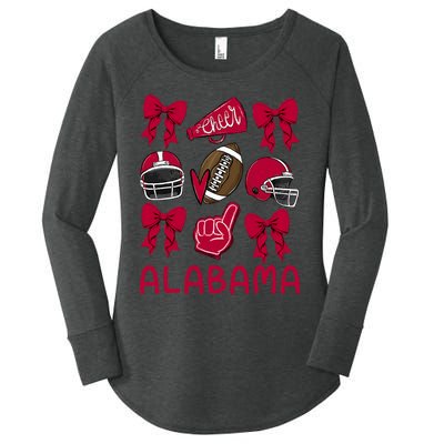 Alabama Women Girl Sister Niece Coquette Bow Women's Perfect Tri Tunic Long Sleeve Shirt