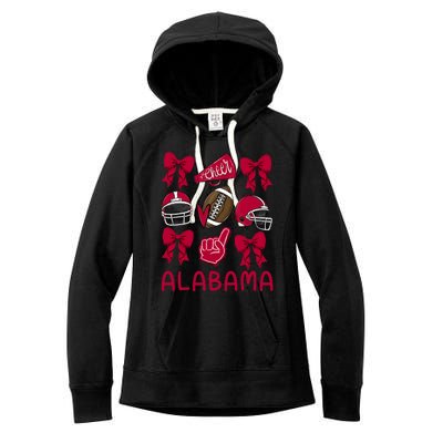 Alabama Women Girl Sister Niece Coquette Bow Women's Fleece Hoodie