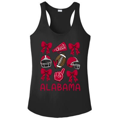 Alabama Women Girl Sister Niece Coquette Bow Ladies PosiCharge Competitor Racerback Tank