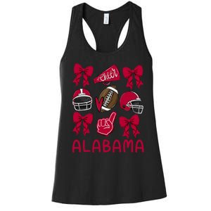 Alabama Women Girl Sister Niece Coquette Bow Women's Racerback Tank