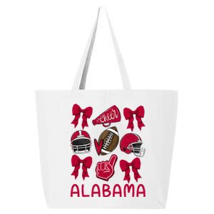 Alabama Women Girl Sister Niece Coquette Bow 25L Jumbo Tote