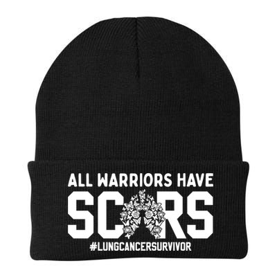 All Warriors Have Scars Lung Cancer Survivor Gift Beanie