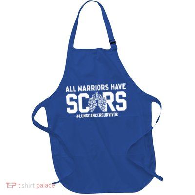 All Warriors Have Scars Lung Cancer Survivor Gift Apron
