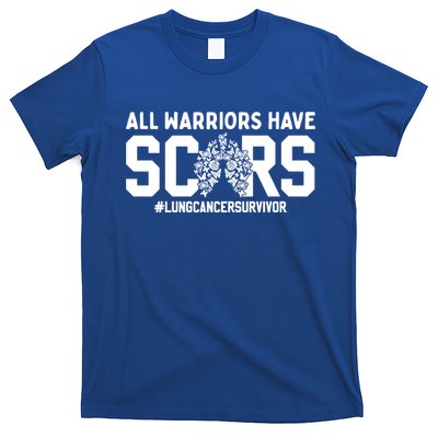 All Warriors Have Scars Lung Cancer Survivor Gift T-Shirt