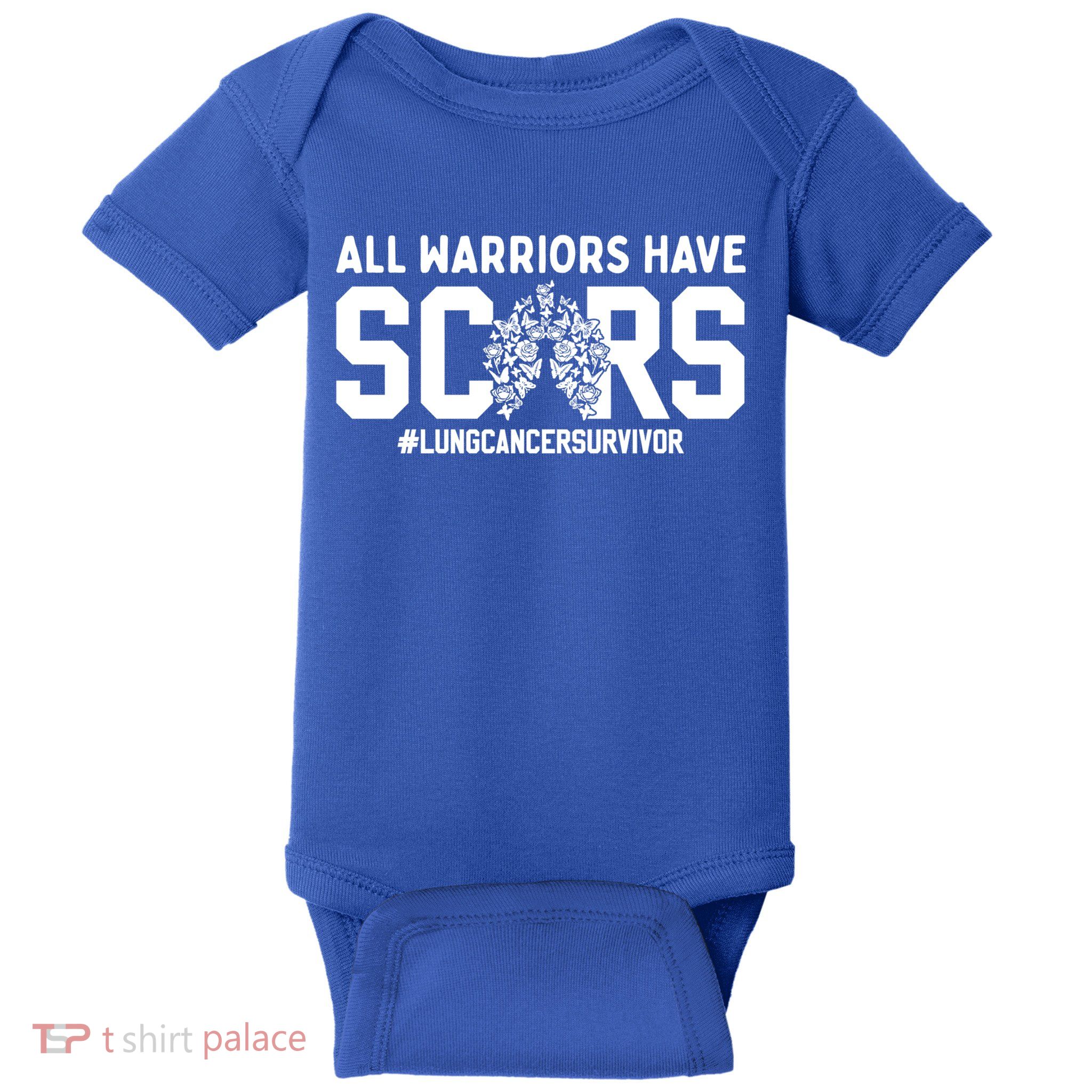 All Warriors Have Scars Lung Cancer Survivor Gift Baby Bodysuit