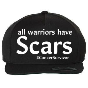 All Warriors Have Scars #CancerSurvivor Wool Snapback Cap