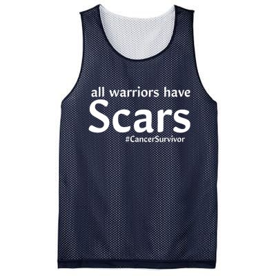 All Warriors Have Scars #CancerSurvivor Mesh Reversible Basketball Jersey Tank